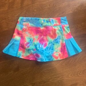 Kids champion tie dye athletic skort